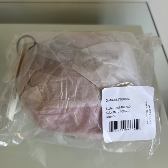 STAUD Campari Tomato Beaded Crossbody Bag - Picture 14 of 14